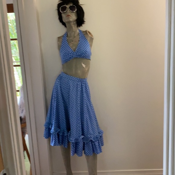 70s rope skirt and halter top - Picture 2 of 2